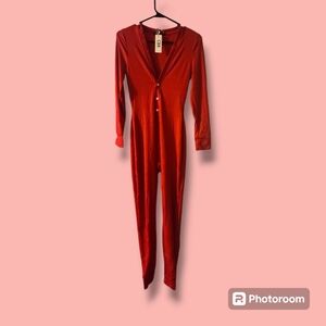 NWT women's Medium Christmas red onesie